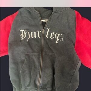 Vintage Hoodie - Gray and Red